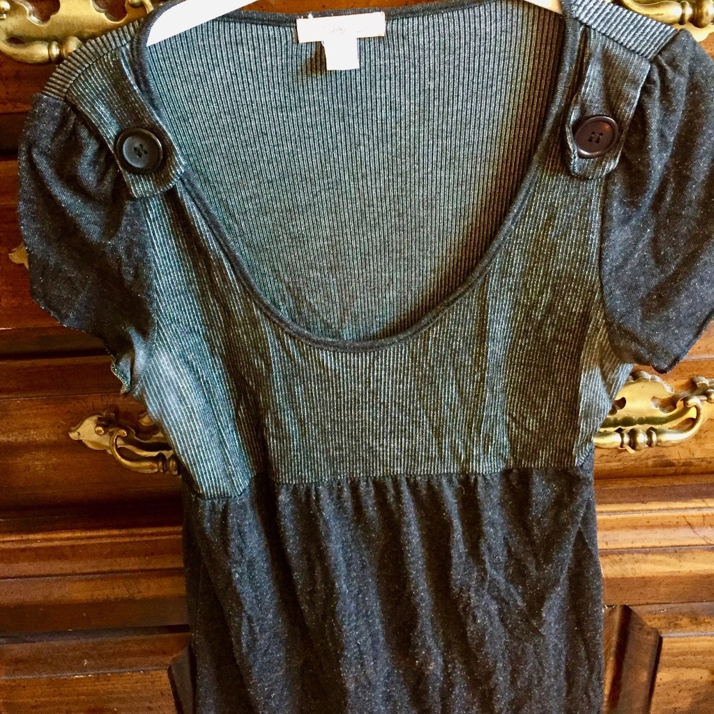 LUX Black Button Blouse
